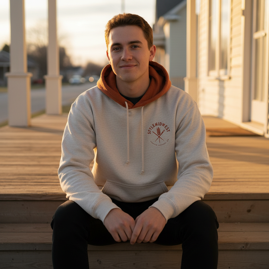 StyleMidwest custom hoodie with embroidered patch
