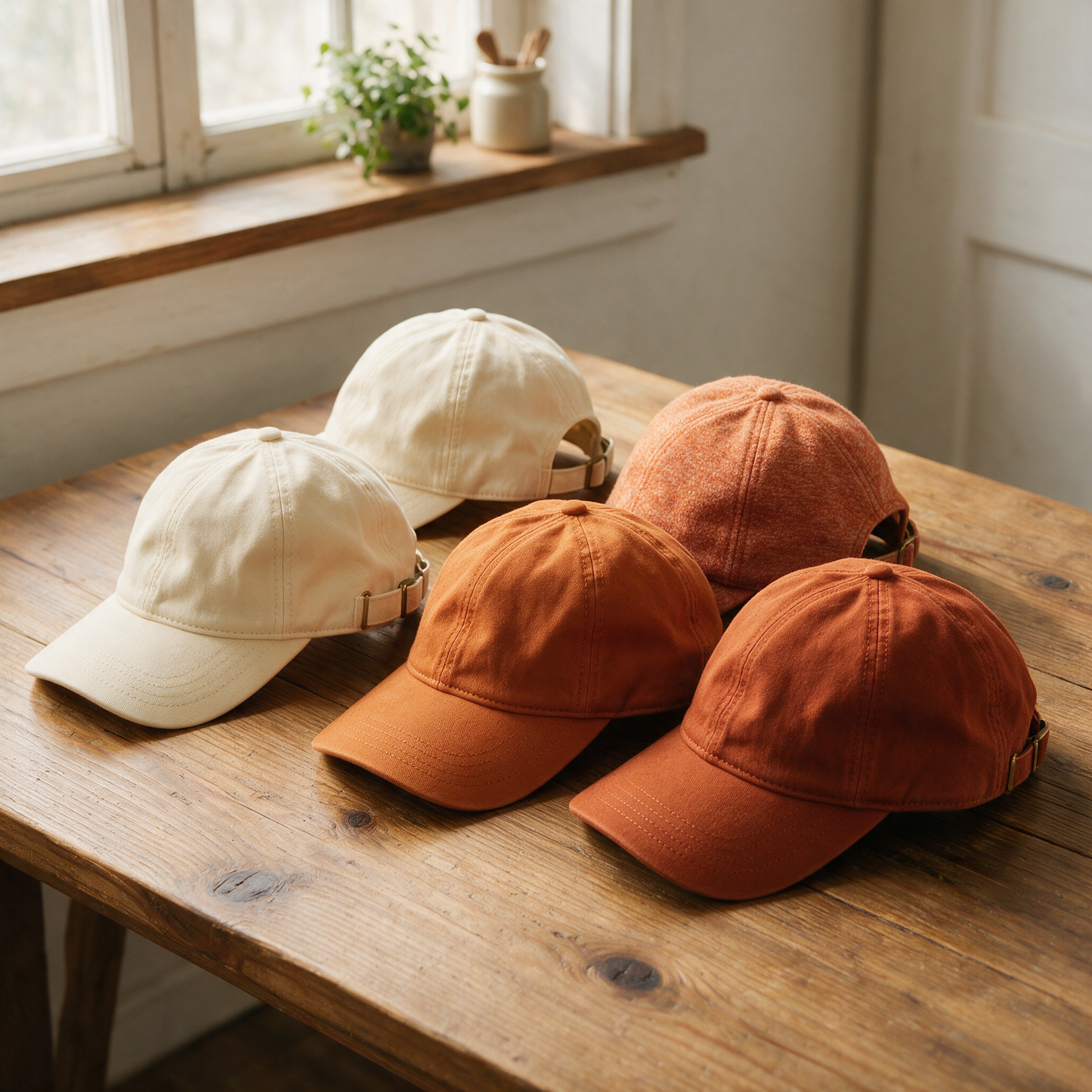 Group of blank caps for bulk custom orders