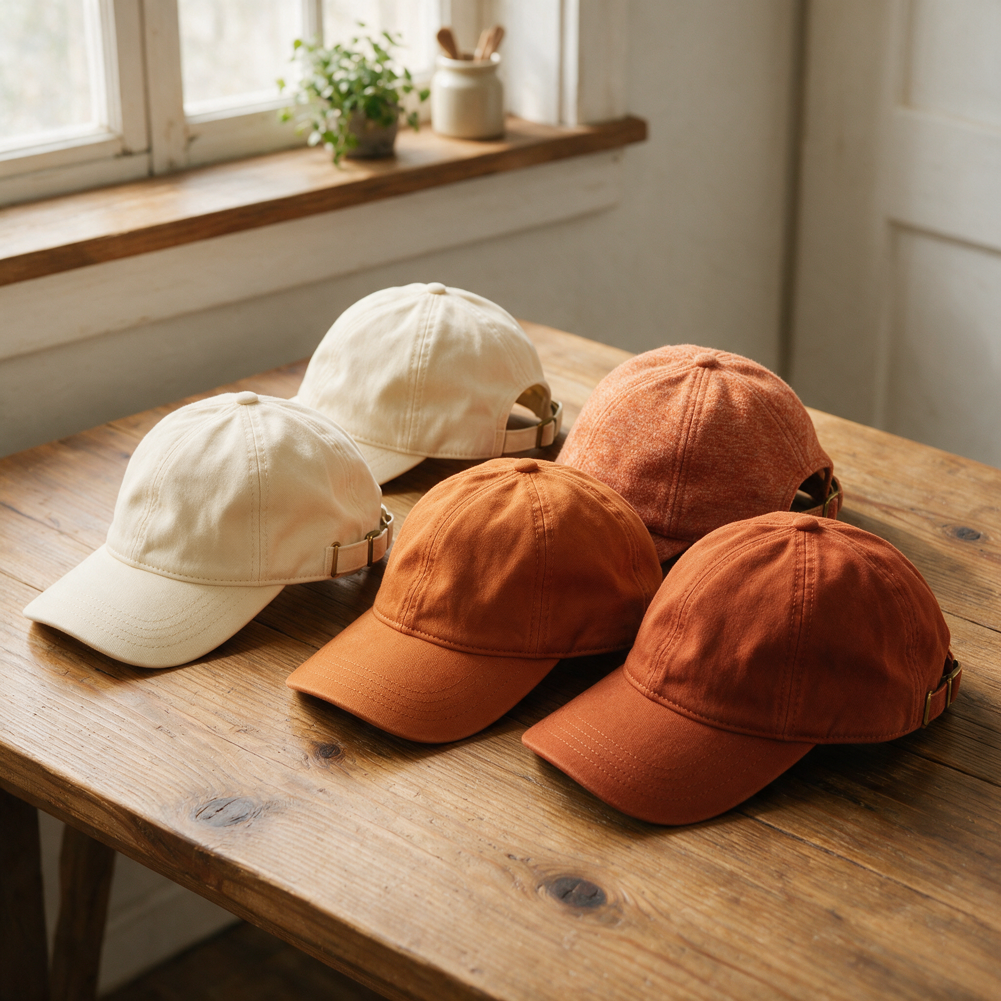 Group of blank caps for bulk custom orders